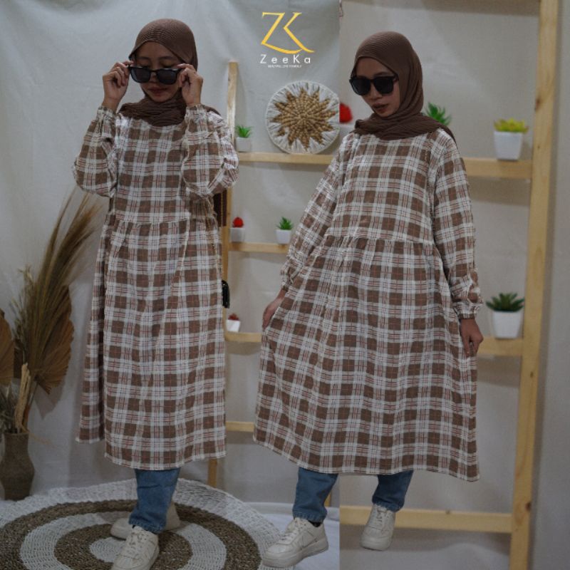 Zeeka - Midi dress crinkle BUMIL & BUSUI Friendly