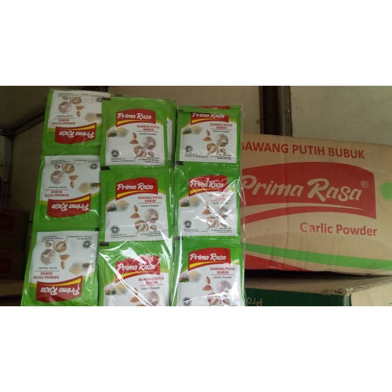 

Bawang putih bubuk Primarasa garlic powder 4gr 1pak isi 6 x 12 sachet