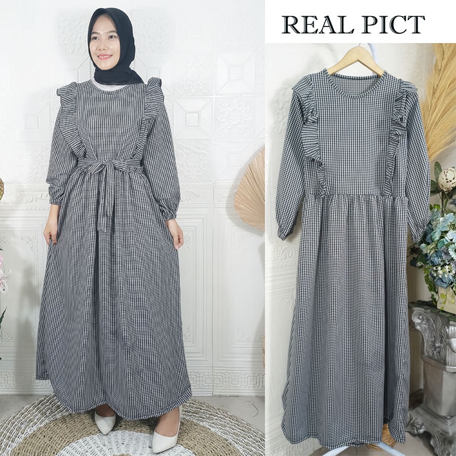 CARLINA FASHION HAYYA KOTAK DRESS LIPITA GAMIS TARTA