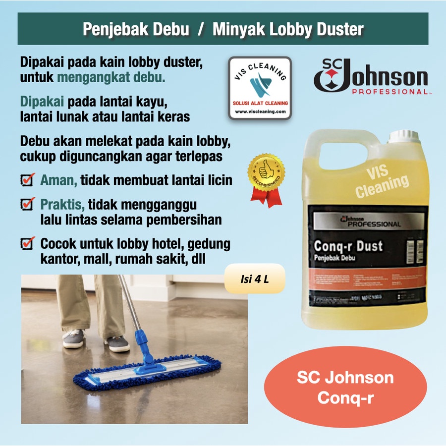 Paket Lobby Duster + Minyak Lobby (Dust Cleaner SC Johnson Conq-R )