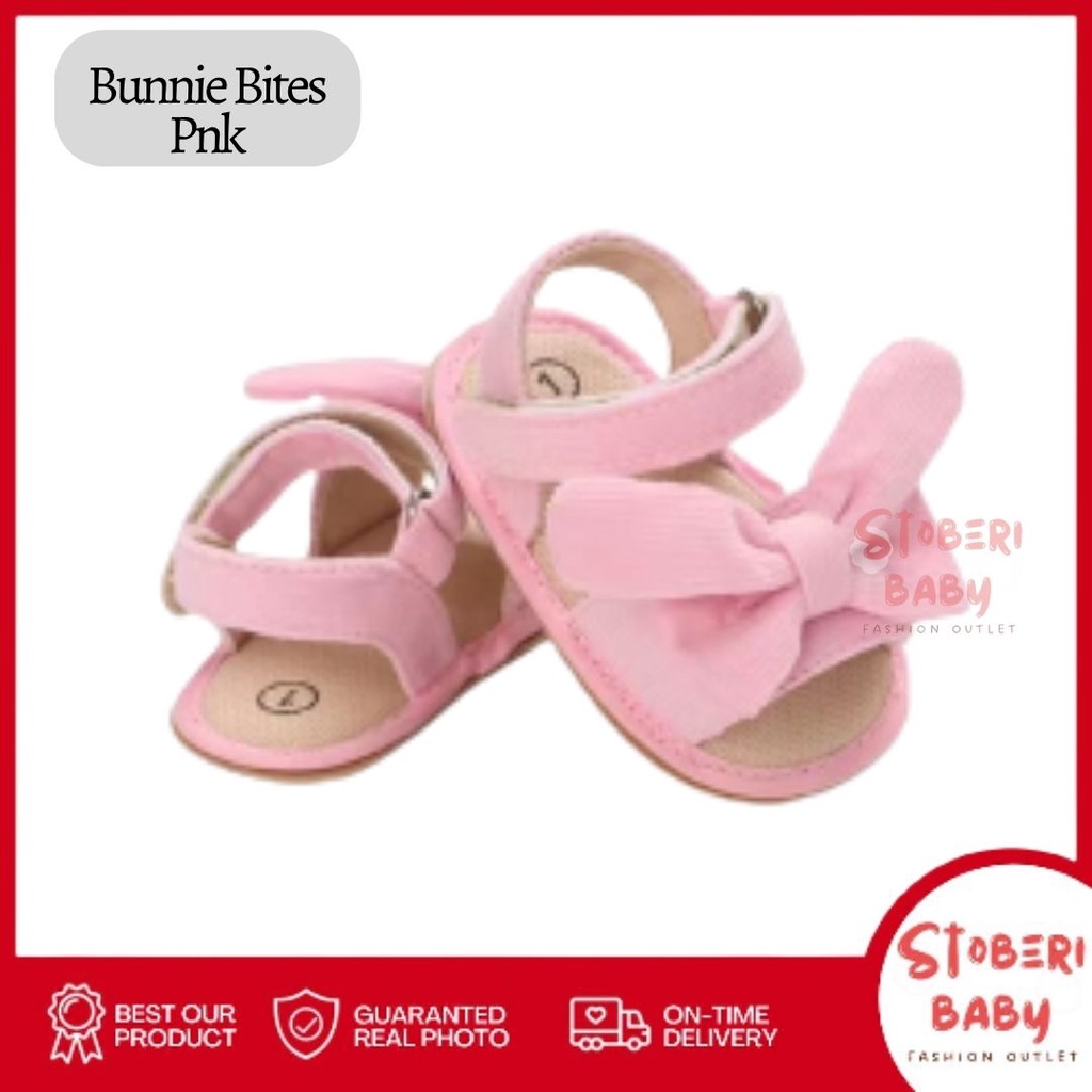 stoberi baby - PREWALKER Sepatu Anak Bayi Baby Shoes Sandal Casual Socks Anti Slip Bahan Import / BUNNY BITES