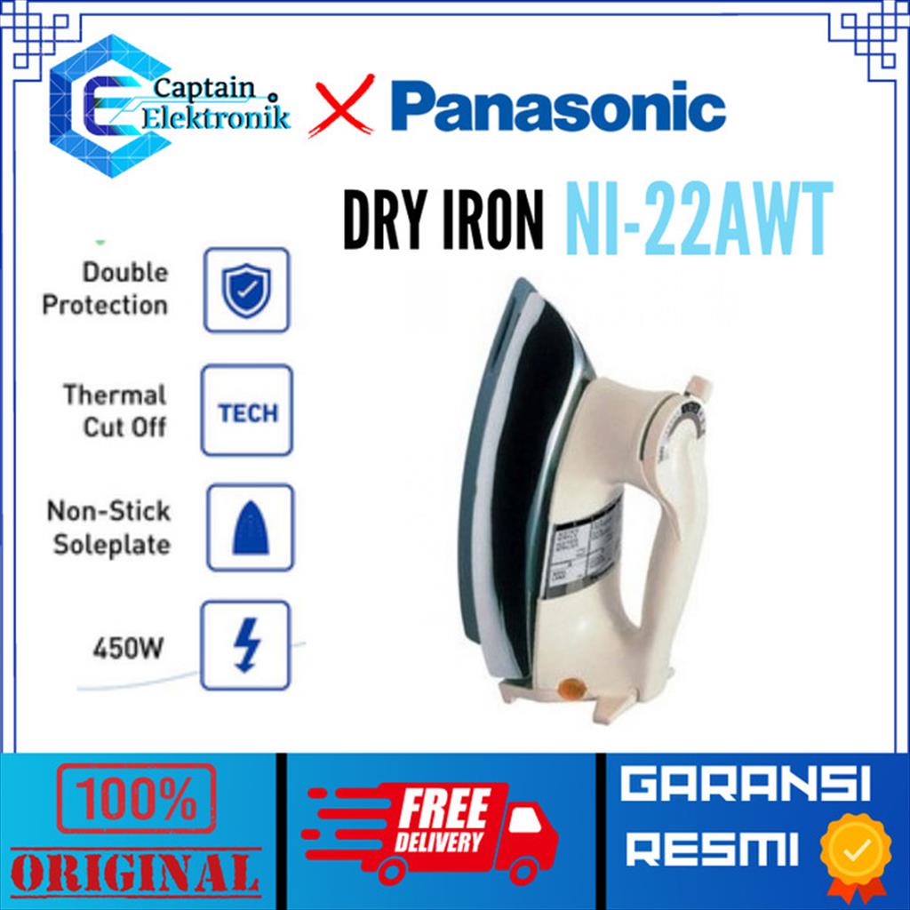 Panasonic Setrika Dry Iron - NI-22AWT / NI 22AWT /  22 AWT