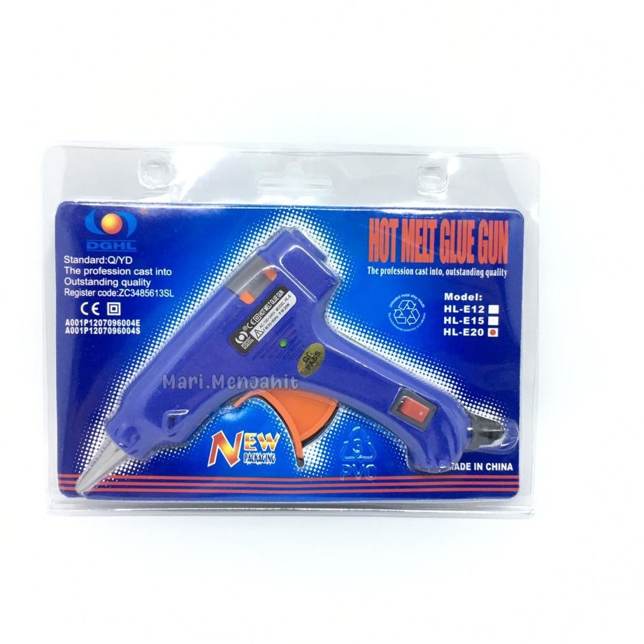 ON/OFF Hot Melt Glue Gun / Lem Tembak Kecil 20 WATT