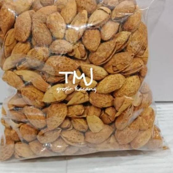 

SALE✅ALMOND CANGKANG RASA SUSU OLEH2 HAJI/UMROH 500gr|KD2