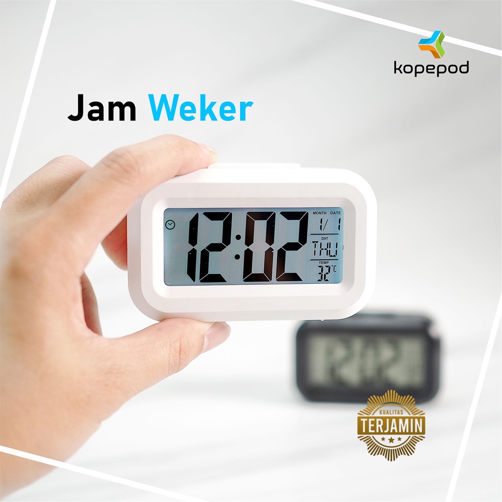 Jam Meja Digital / Jam Weker / Digital Smart Alarm Clock Sensor Cahaya