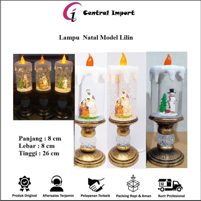 ><><><] Hiasan Natal - Lampu Natal - Accesoris Natal Model Lilin