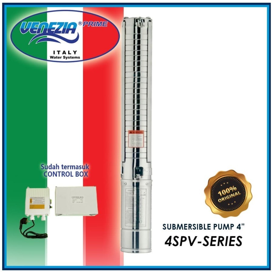 VENEZIA 4SPV2-18 POMPA SUBMERSIBLE 4 " - 0,75KW (Control Box)