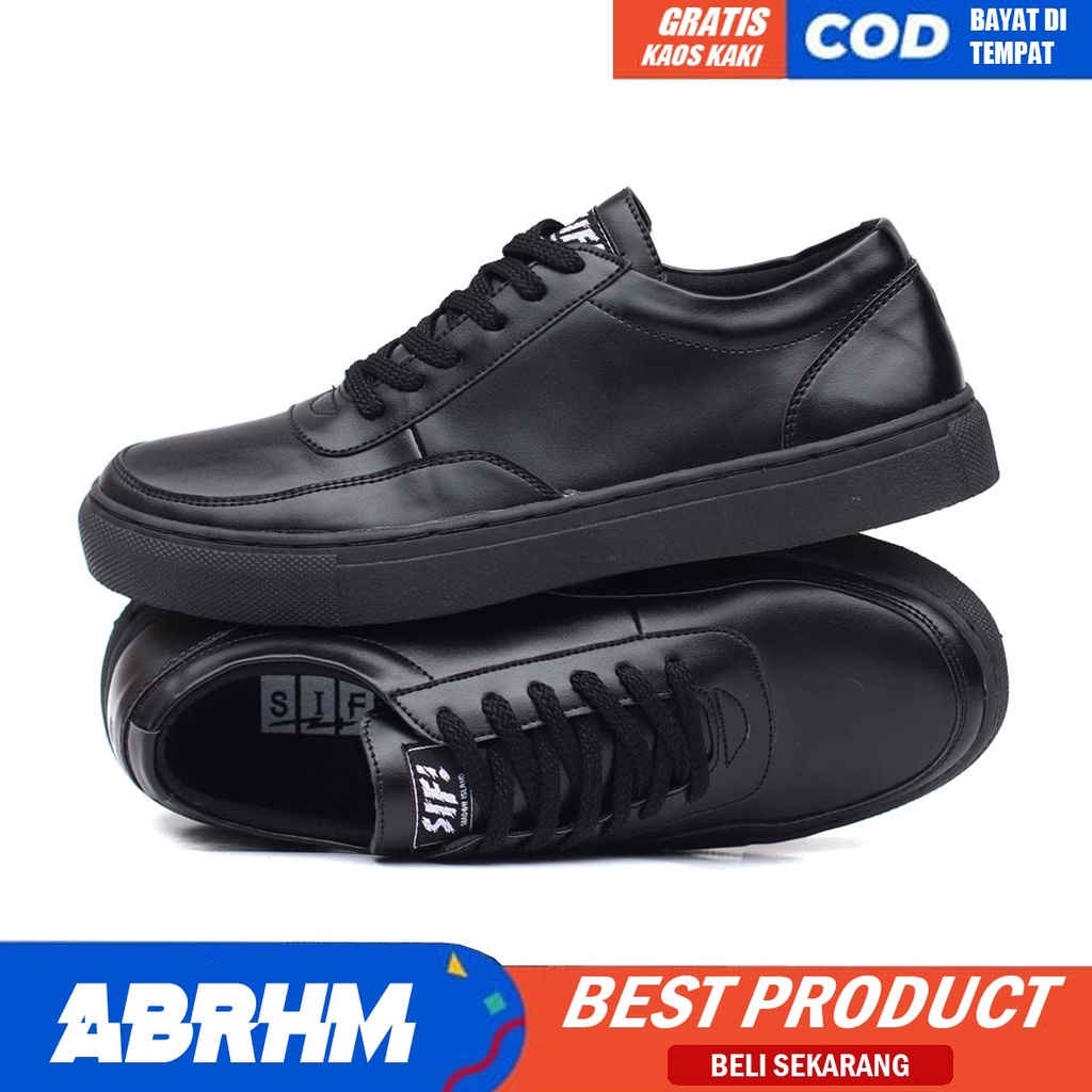 ABRHM x WRG -Sepatu Casual Kasual Sneakers Pria Kulit Pu/Cowok/Men Lokal Ori Original Footwear Sepatu Kasual Kerja kuliah Kondangan Gaya Santai Keren Kekinian