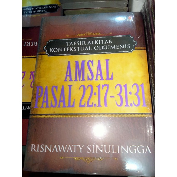 Jual Tafsir Alkitab Amsal Pasal 2217 3131 Shopee Indonesia 4207