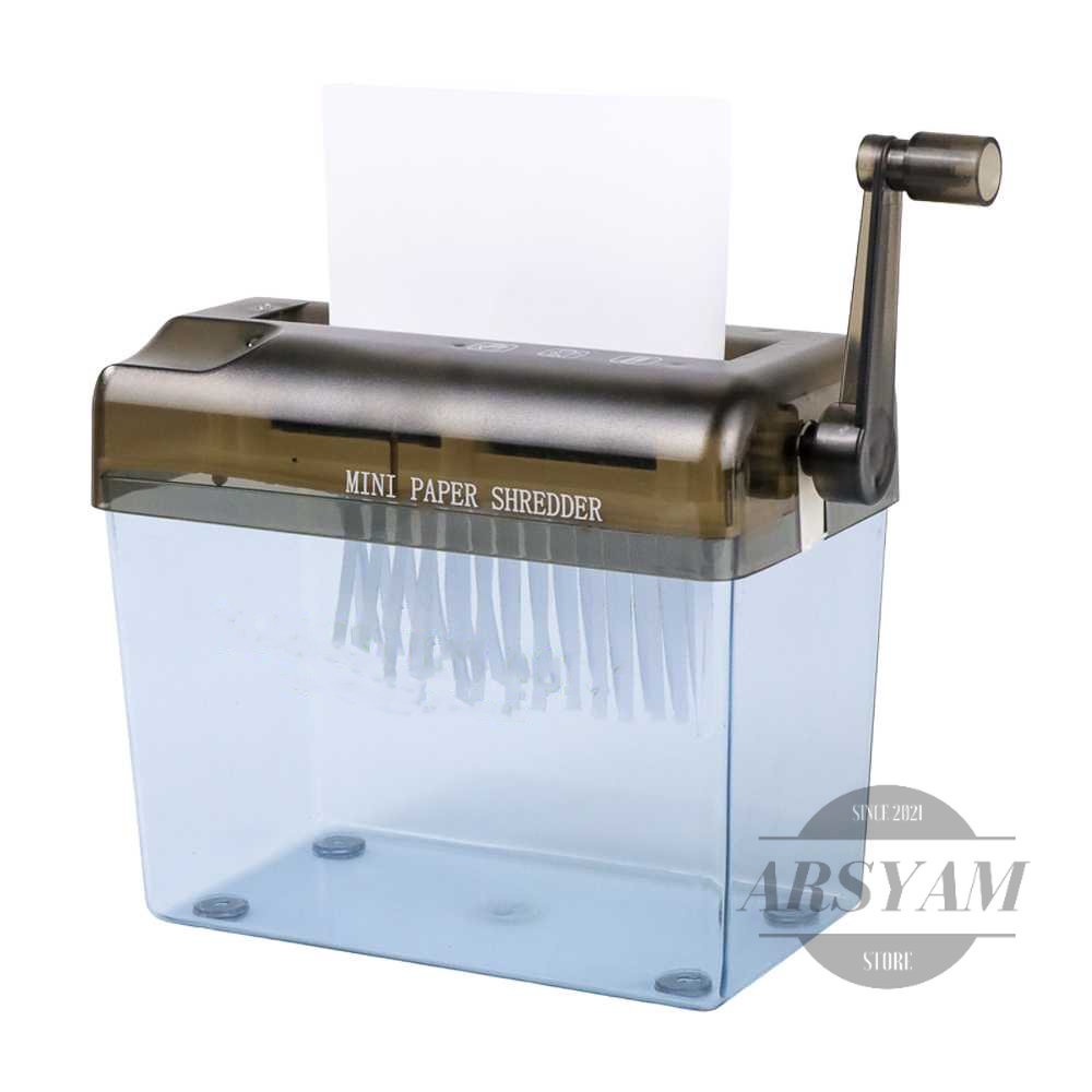 

Penghancur Kertas Manual CD Card Paper Shredder 4.5L