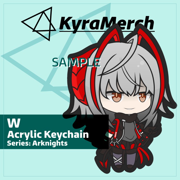 Keychain Arknights W
 | KyraMerch Anime Fanmerch Dealer