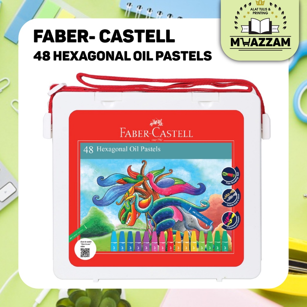 

Faber-Castell Hexagonal Oil Pastell 48 Warna