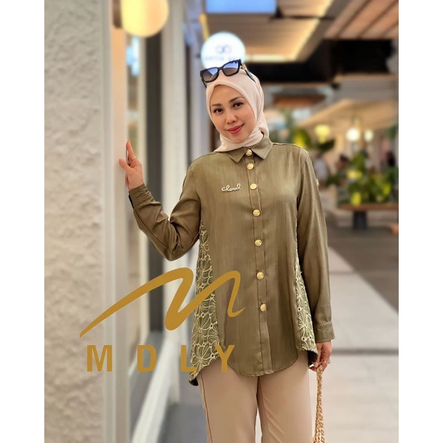 Kemeja Atasan Wanita Terbaru Shafa Shirt Original By Mdly  3125