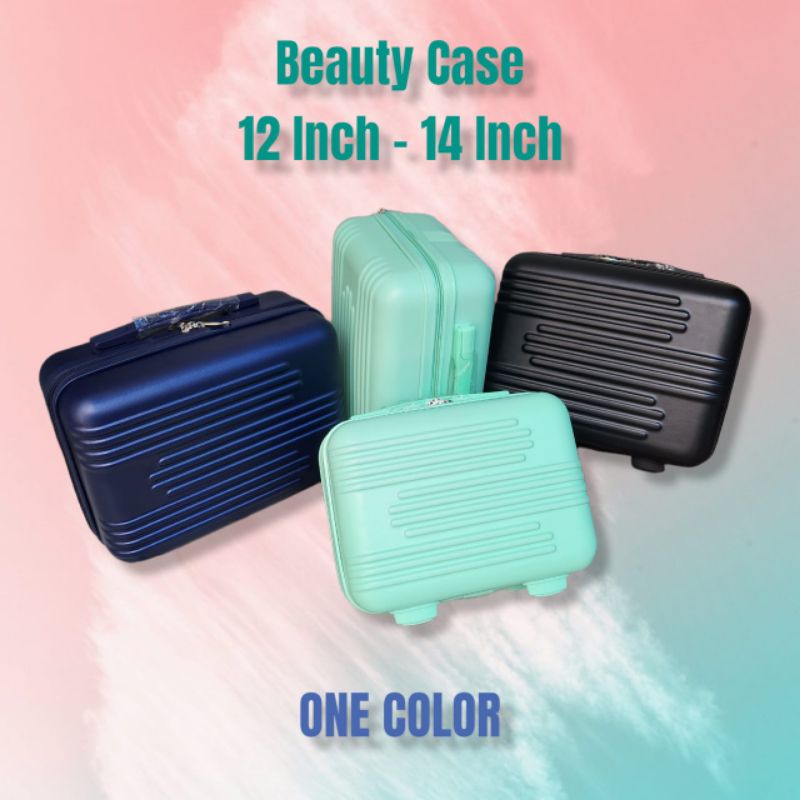 Koper Fiber  Beautycase Sonic Hardcase,BOX COSMETIC TEMPAT ALAT MAKE UP Size 14inch-12 inch