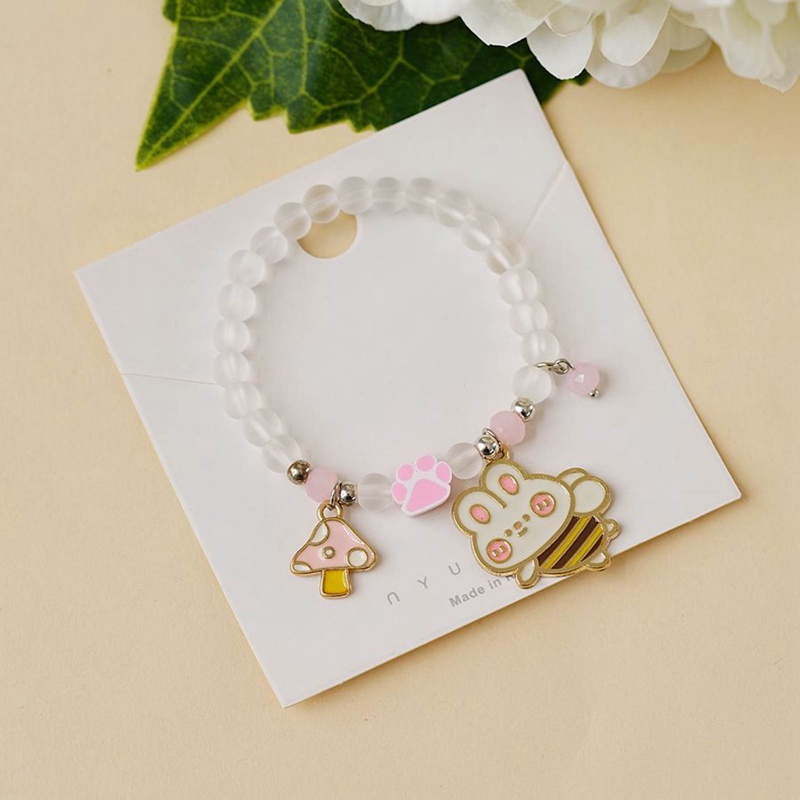 Fancyqube Fancycube Perhiasan Gelang Motif Kartun Kelinci Untuk Wanita