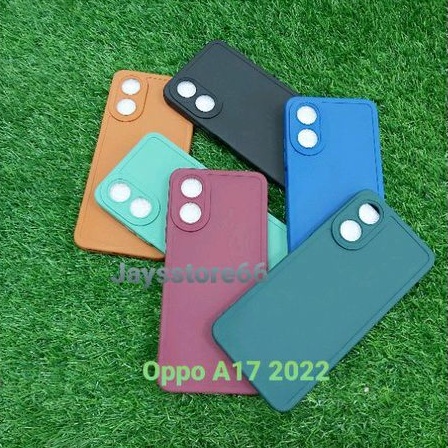 Case Pro Camera Soft Matte With Camera Protector 9D Oppo A17