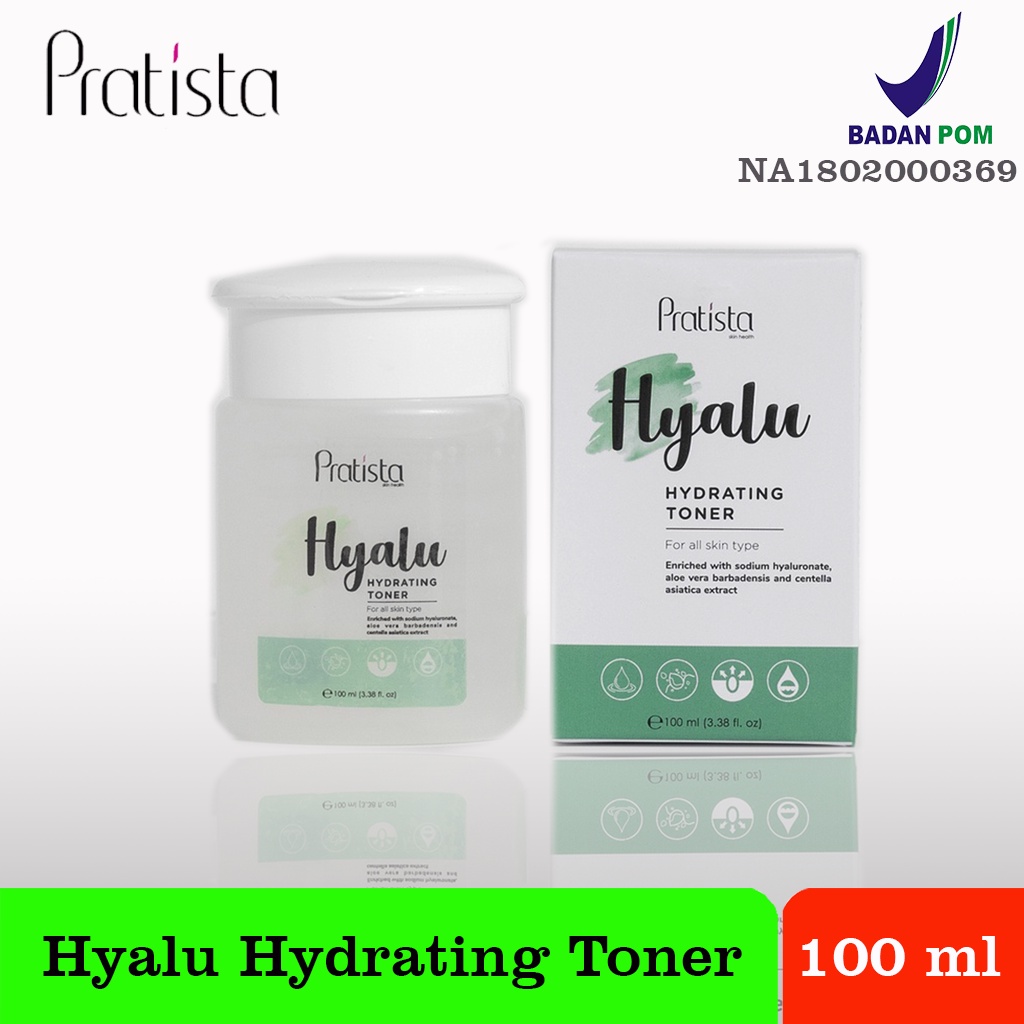 Toner wajah glowing hyalu hydrating toner perawatan untuk wajah merah toner pratista ori dan BPOM