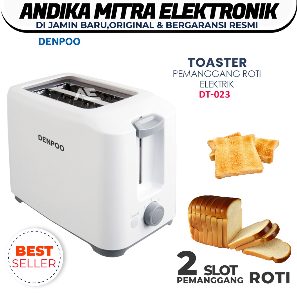 Toaster Pemanggang Roti Elektrik DT 023 D Terbaru dan Hemat Listrik