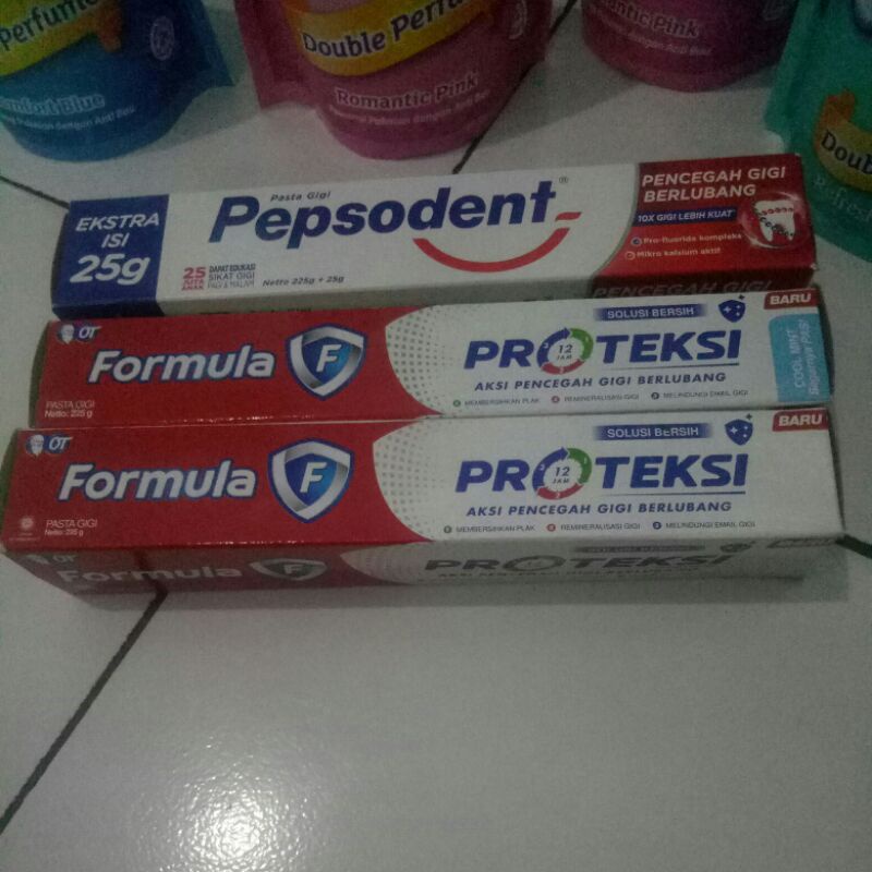 pasta gigi pepsodent & ciptadent 225gr & 225+ 25gr dll