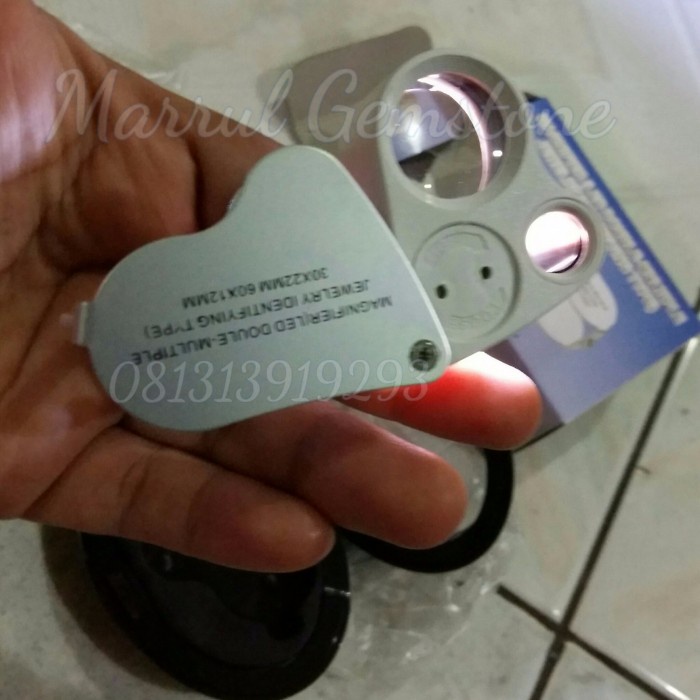 

Premium 2In1 Loupe/Alat Pembesar 30X22Mm Dan 60X12Mm Led