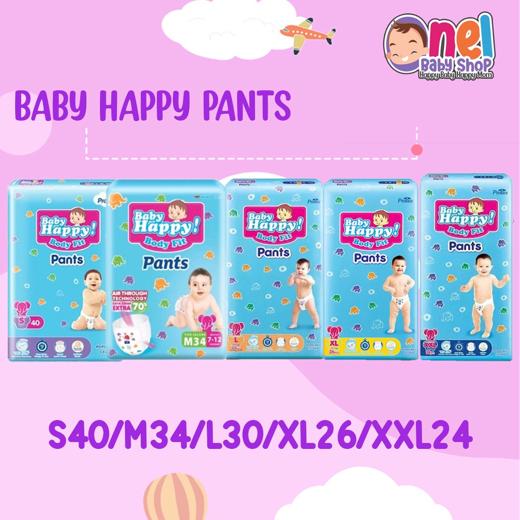 BABY HAPPY FIT PANTS S40/M34/L30/XL26/XXL24