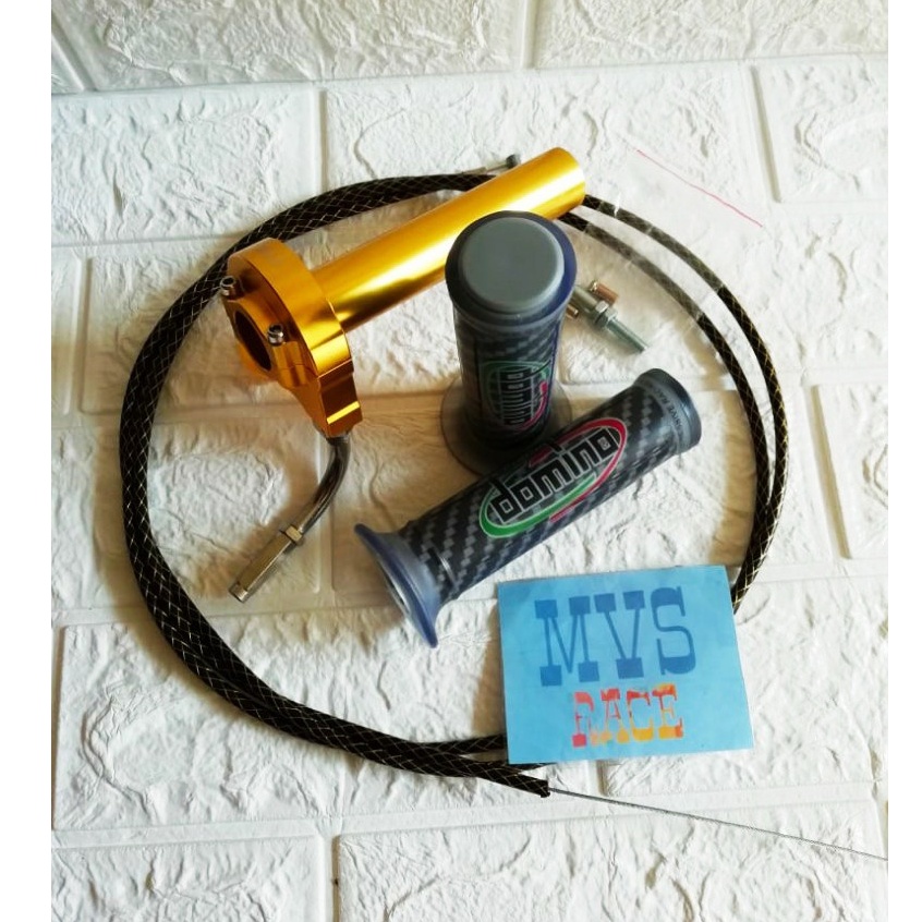 Gas Spontan 1 Kabel+ Handgrip  + 1 Kabel Gas = Jupiter Z, Mio Smile, Mio Soul, Mio Sporty, Supra X