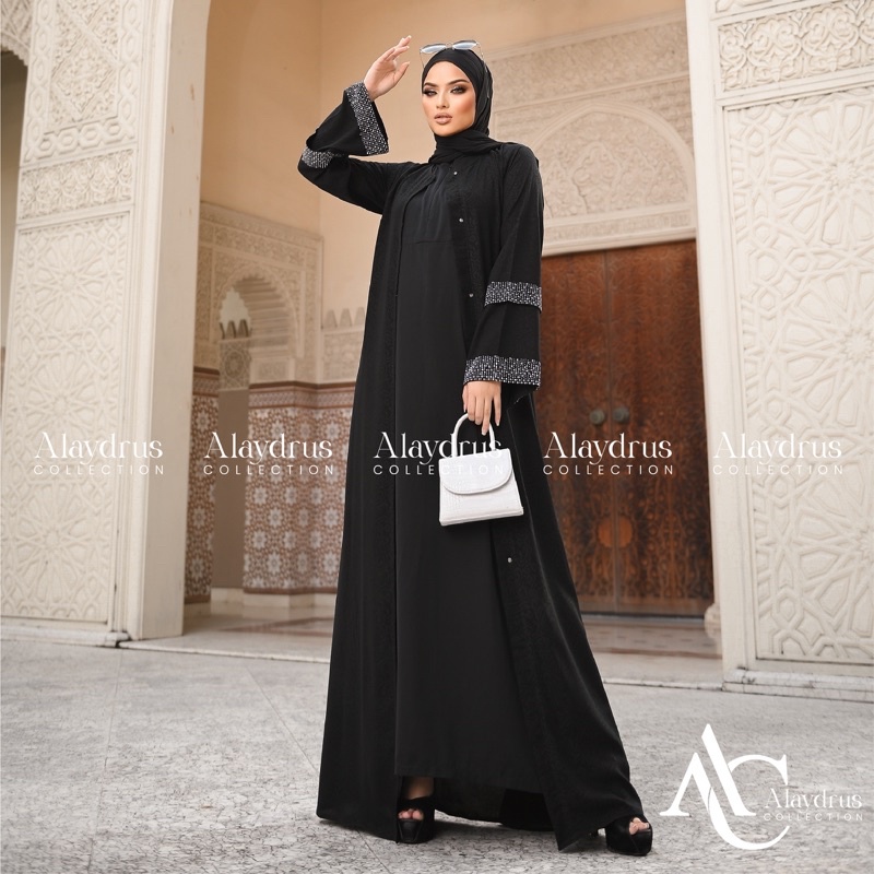 Abaya Gamis Turkey Hitam Saudi Dress Gamis Abaya Turkey Bahan Embos By Alaydrus Collection 883