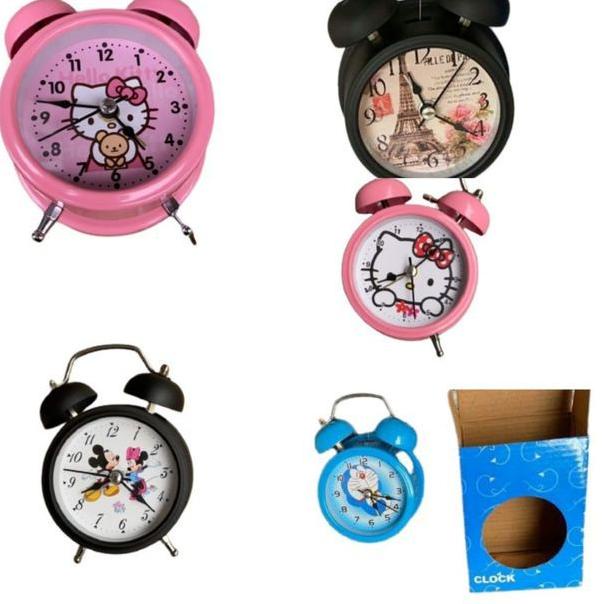 Termurah JAM WEKER ALARM CLOCK KARAKTER / JAM ALARM BEKER KARAKTER LUCU