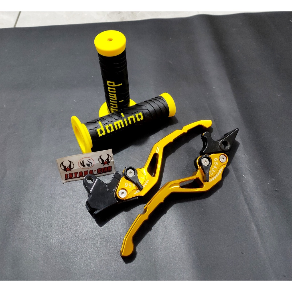 Handle Rem Variasi Motor BEAT LAMA KARBU / VARIO 110 KARBU Bahan CNC Warna EMAS