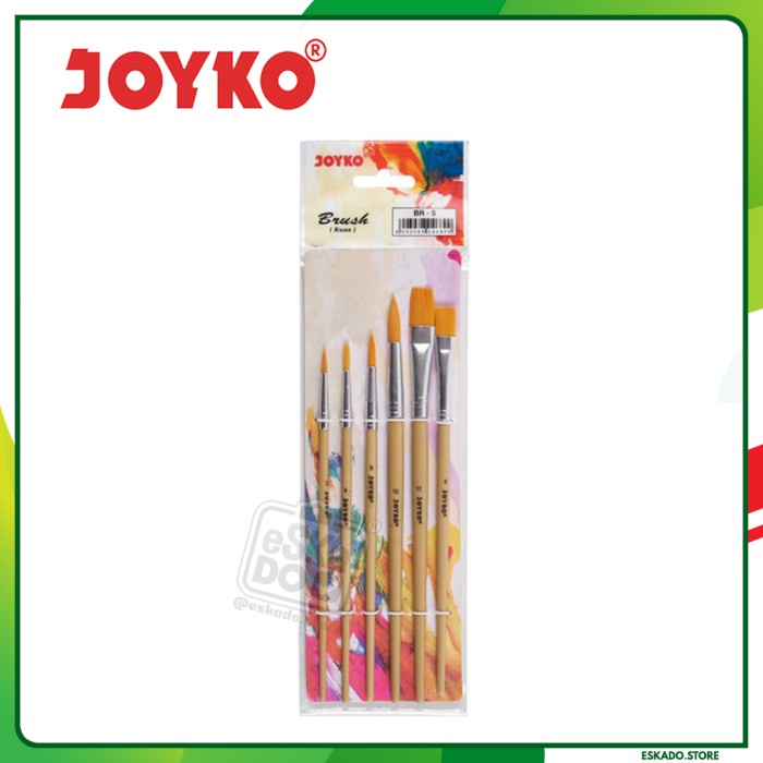 

Promo Bulan Ini Kuas Cat Air Joyko Set 6/ Kuas Lukis/ Joyko Brush Set 6 Br-5 Bagus