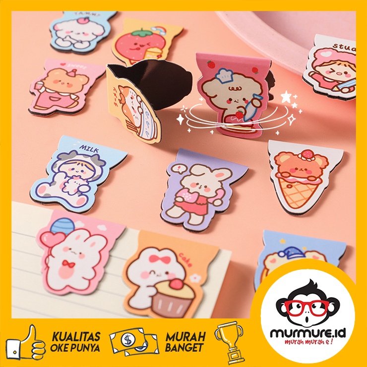 

MURMURE.ID | PEMBATAS BUKU MAGNET KARAKTER KARTUN BOOKMARK MAGNETIC