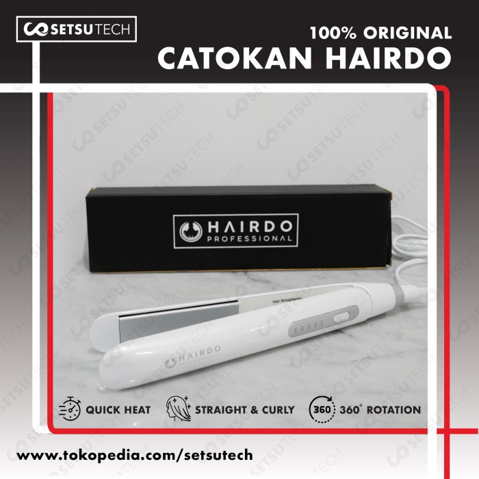 Catokan Rambut HAIRDO HD-001 Straightener Curly Catok Keriting & Lurus