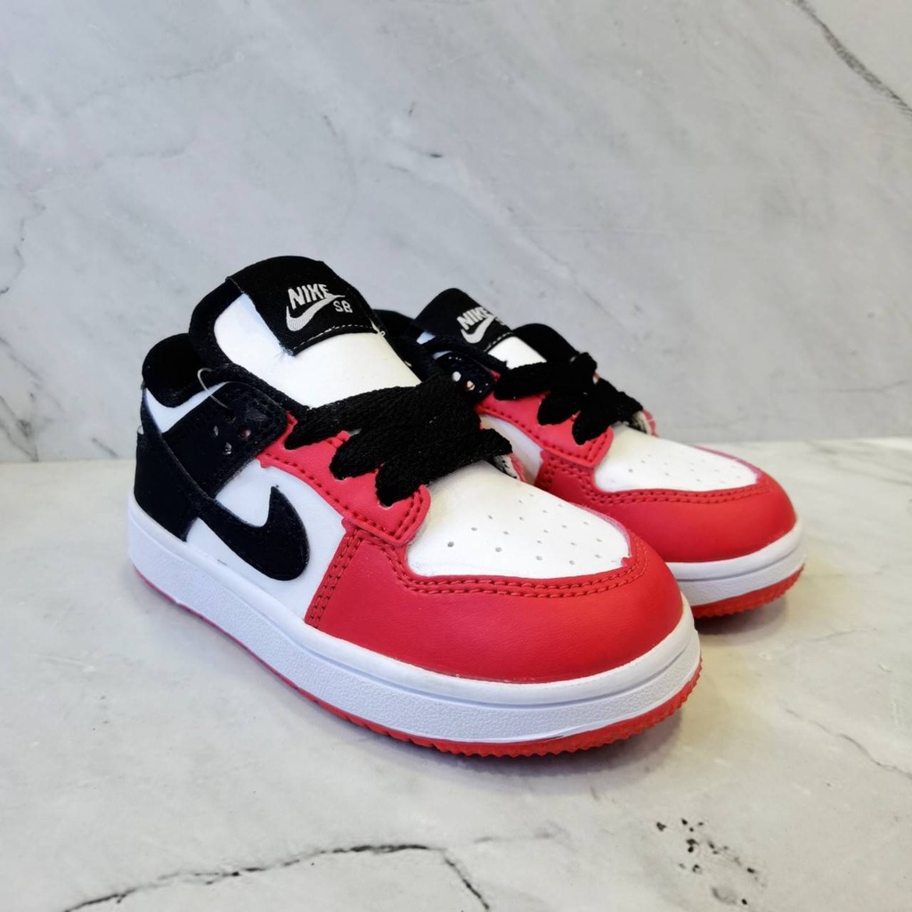 Jual Nike SB Dunk Low Tali Black Toe / Hitam Merah | Shopee Indonesia