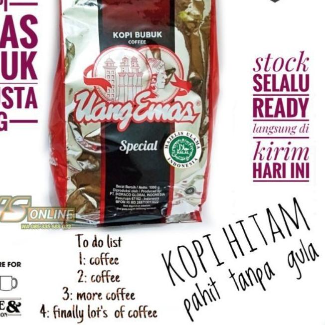 

BAYAR DITEMPAT✔️Kopi bubuk uang emas 1kg kopi hitam tanpa gula|KD3