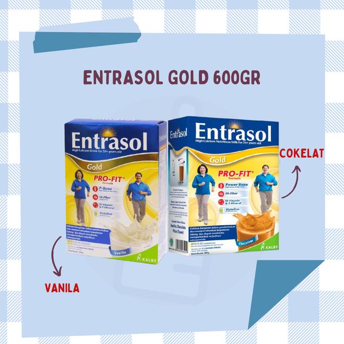 

[ COD ] ENTRASOL GOLD 600GR / ENTRASOL GOLD VANILA / COKELAT / SUSU LANSIA