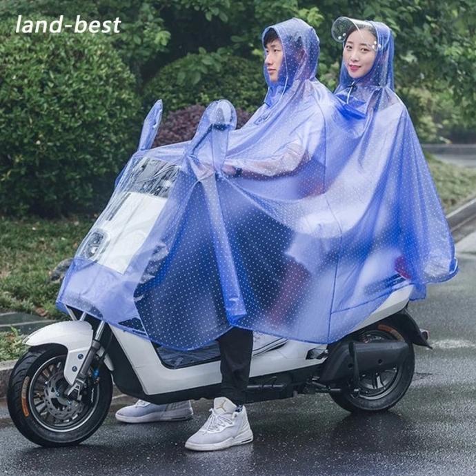 Jas Hujan Ponco 2 Kepala Bonceng Full Body/Jas Hujan Motor Dewasa P