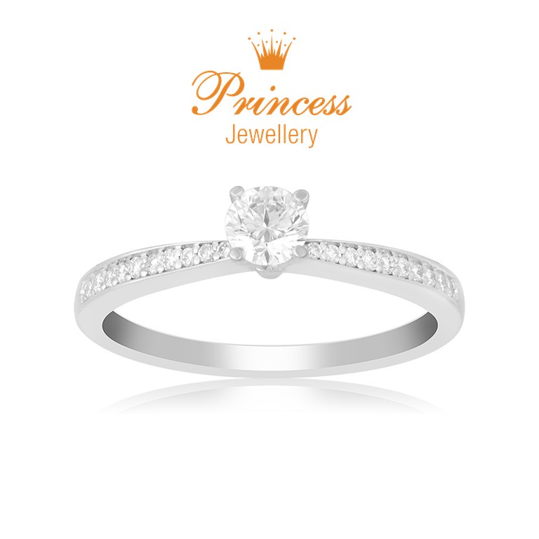 Cincin Berlian GIA Sertifikat PLR876933 Princess Jewellery
