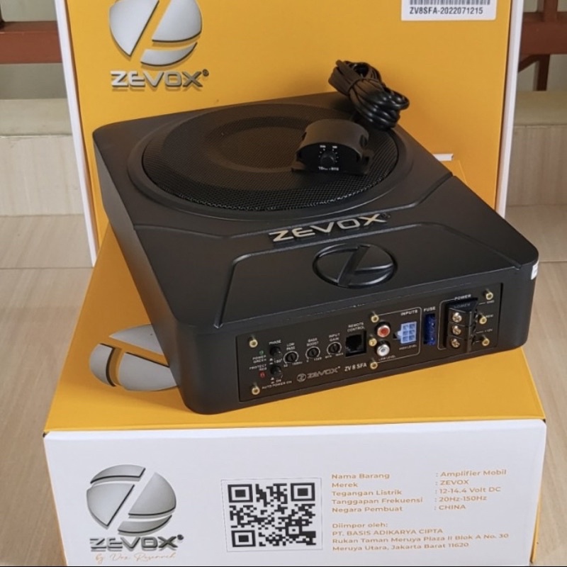 Subwoofer Kolong 8 inch ZEVOX ZV 8 ASP By Vox - Vox Research Original