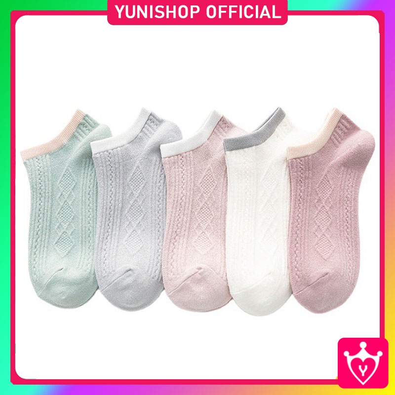 Kaos Kaki Wanita Fashion Ankle Cute Korean Style / Women Sock Import Murah / Kaos Kaki Unik Lucu Panjang Semata Kaki / TS-41