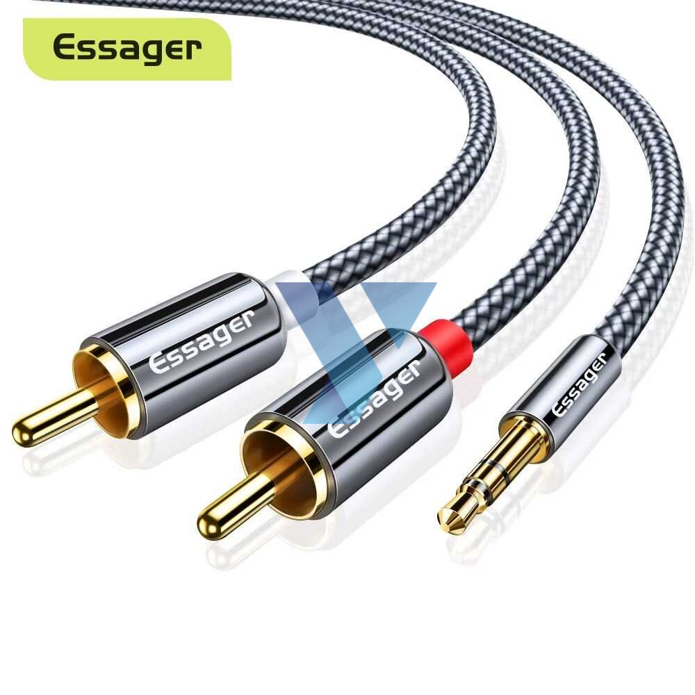 Essager Kabel Audio HiFi 3.5mm to RCA 2 Meter - AV117 ( Al-Yusi )