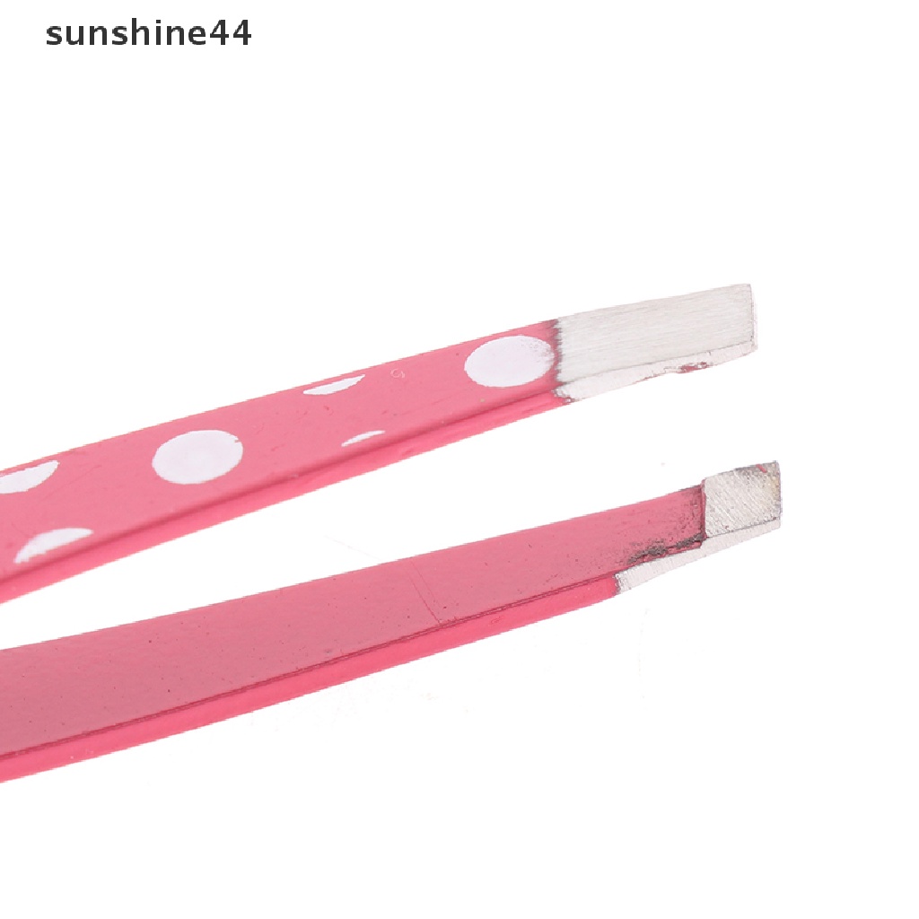 Sunshine 2Pcs / Set Pinset Pencabut Alis Bahan Stainless Steel