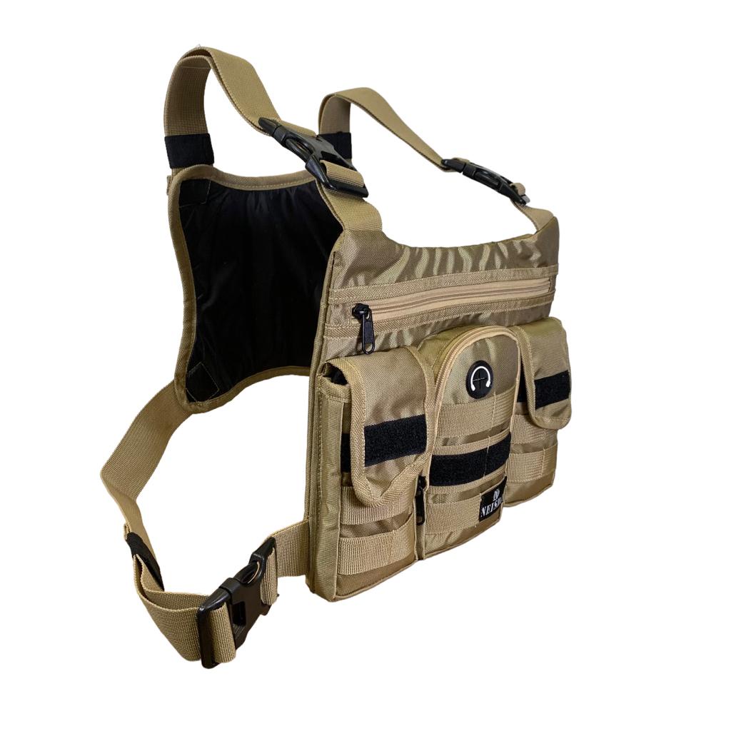 TAS DADA PRIA TACTICAL ORIGINAL NEISDA CREAM SAKU TIGA / CHEST RIG BAG NEISDA ORIGINAL / CHEST BAG PREMIUM ORIGINAL NEISDA