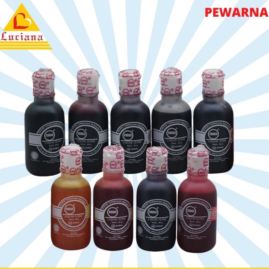 PEWARNA CROSS 60ML - DIVA SUMBO MAKANAN OIL BASE - ICING FONDANT COKLAT - COLOUR FONDAN COKELAT