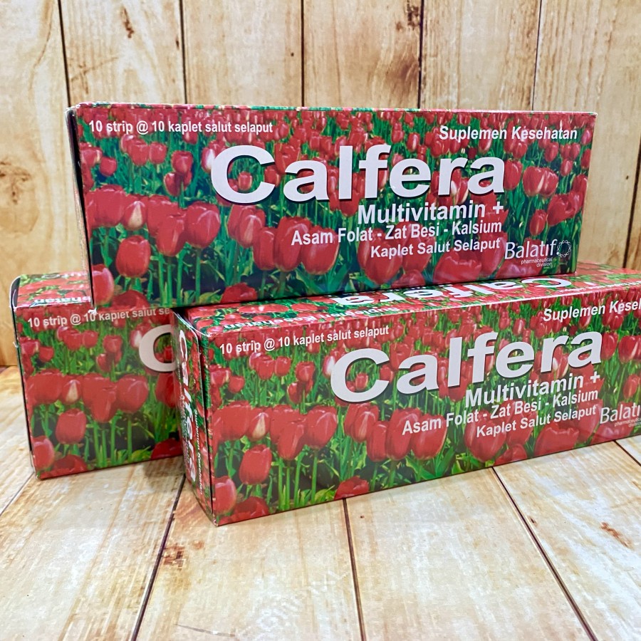 Calfera Box 100 Kaplet Multivitamin + Mineral + Asam Folat