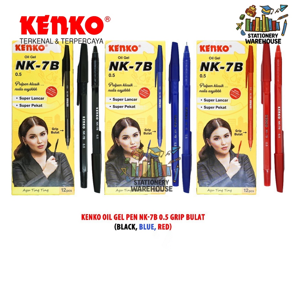 

Kenko Oil Gel Pen NK-7 Versi Original PULPEN / PENA / PEN