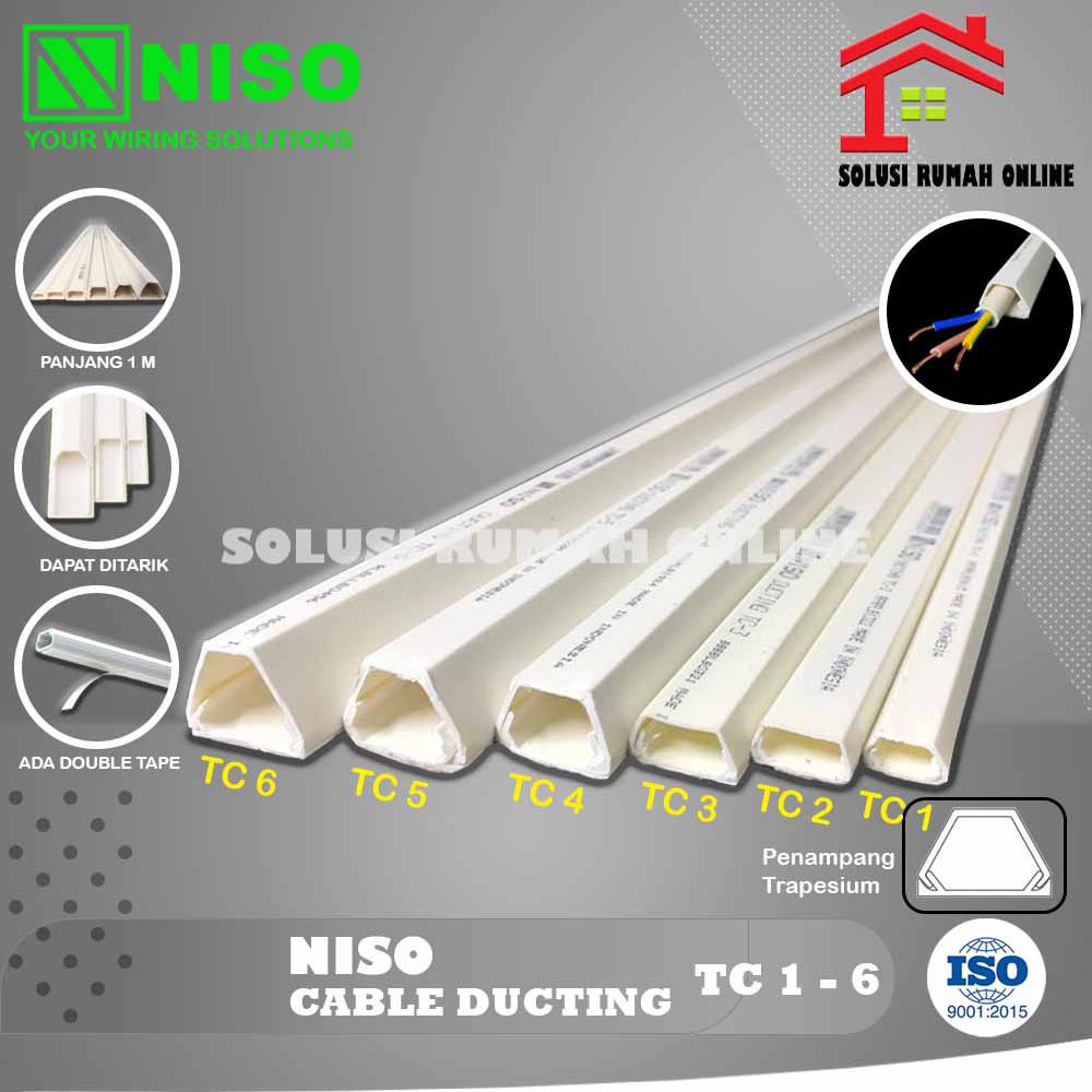 Kabel NISO TC 1 - TC 6 Ducting / Cable Duct Protector / penutup kabel