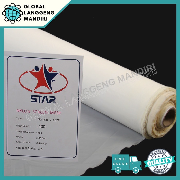 Wire Mesh Nylon 400 1Mx1M / Saringan Nylon #400