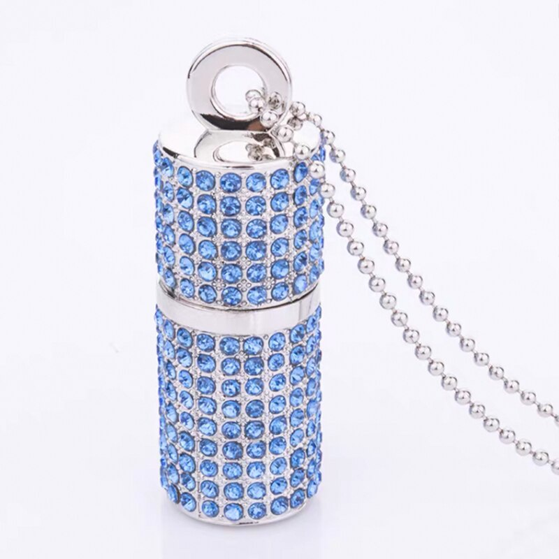 Flash Disk USB 2.0 1TB Desain Kalung Kristal Berlian