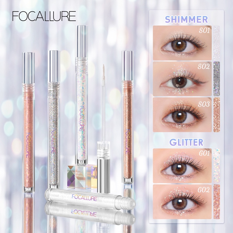 Focallure Starlight Liquid Eyeshadow Shimmer Eye makeup Untuk Mata FA195