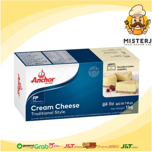 

Anchor Cream Cheese Traditional Style 1KG | TANPA Es Batu | INSTAN ONLY!
